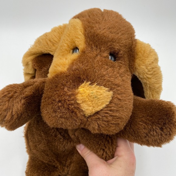 Vintage 1995 Fordlet Brown Dog 13" Plush Stuffed Animal Brown Tan Spot - Picture 7 of 8